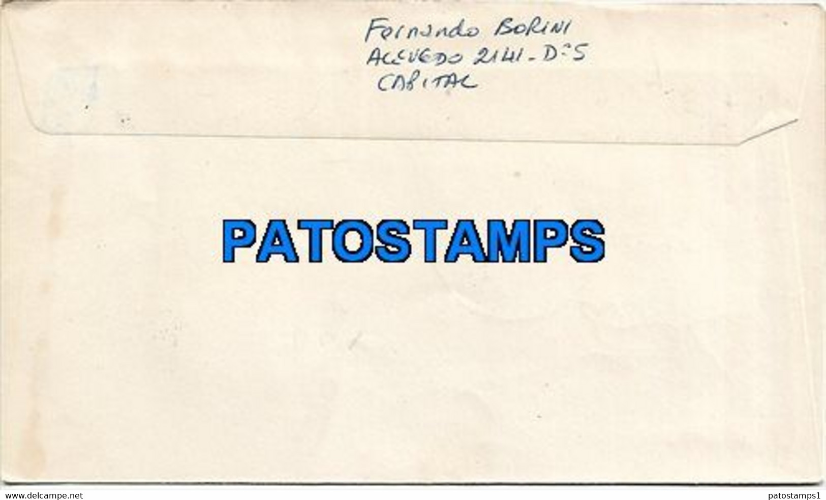 146226 ARGENTINA BUENOS AIRES COVER YEAR 1975 CANCEL ANTARTIDA ANTARCTICA CRUCEROS BASE BROWN NO POSTAL POSTCARD - Sonstige & Ohne Zuordnung