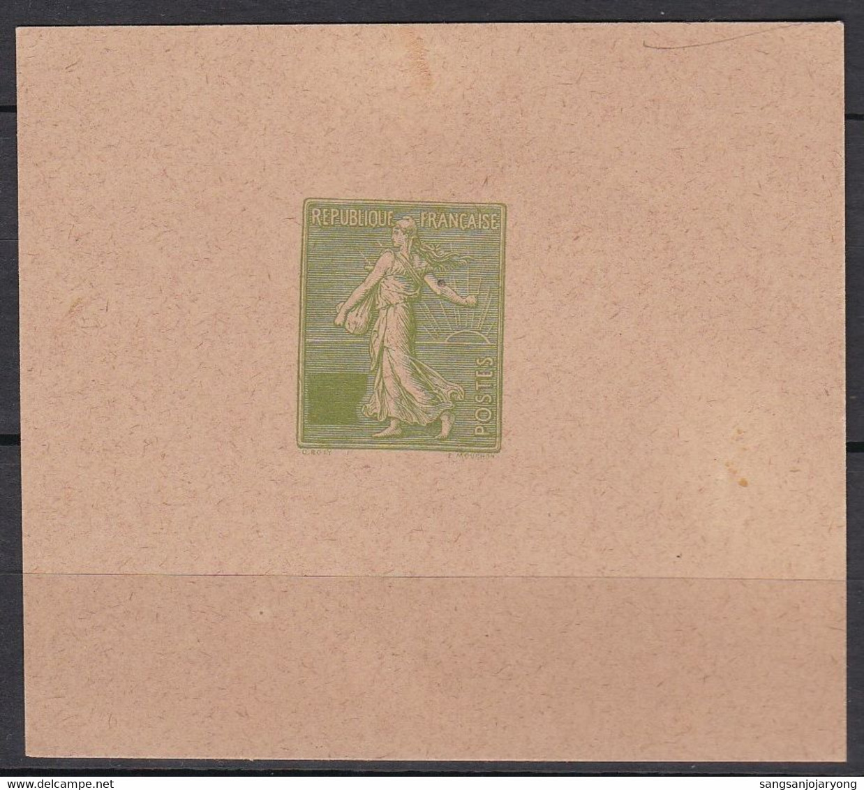 France Sc139 Sower, Test Type Without Value Proof Or Essay, MH, Epreuve - Agriculture