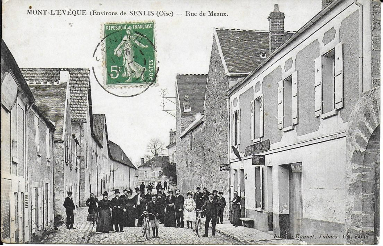 MONT L EVEQUE " Rue De Meaux Tres Animée , Belle Carte  "  N°3731 - Sonstige & Ohne Zuordnung