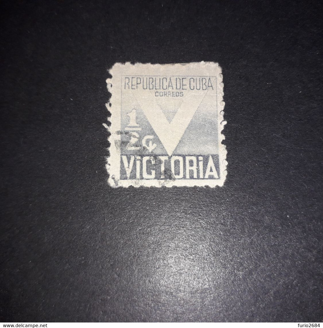 FO011 REPUBBLICA DI CUBA 1944 VICTORIA "XO" - Gebruikt