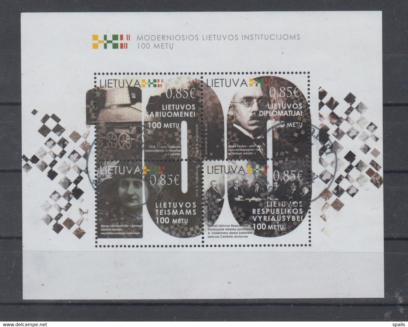 Lithuania 2018 Mi Bl 61 Used - Lituania