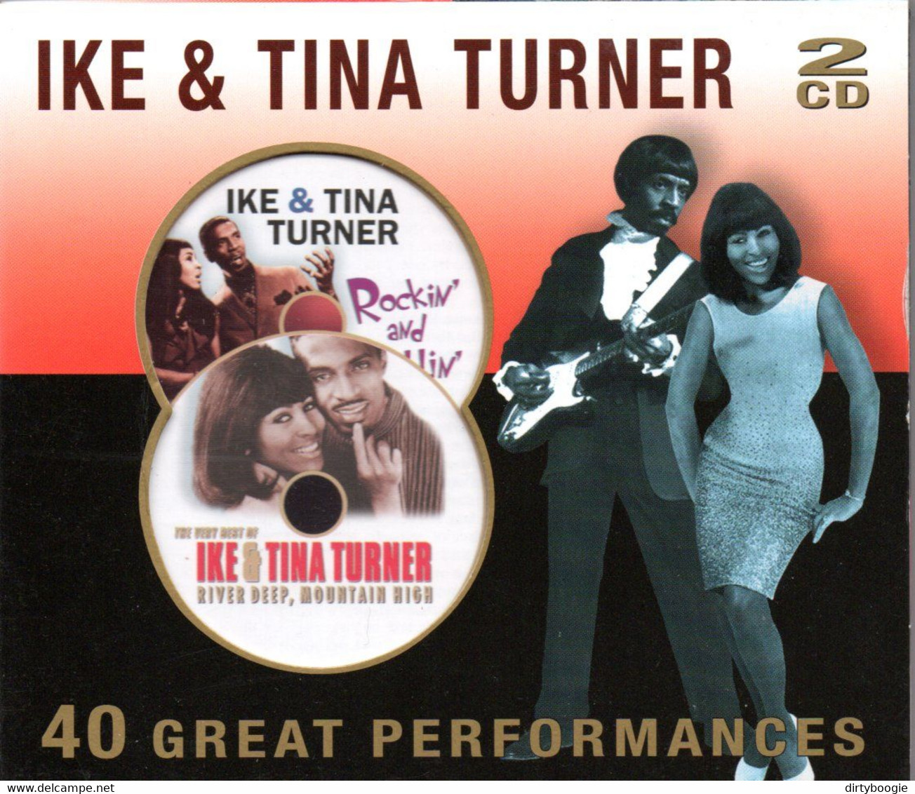 Ike & Tina TURNER - 40 Great Performances - 2 CD - Soul - R&B
