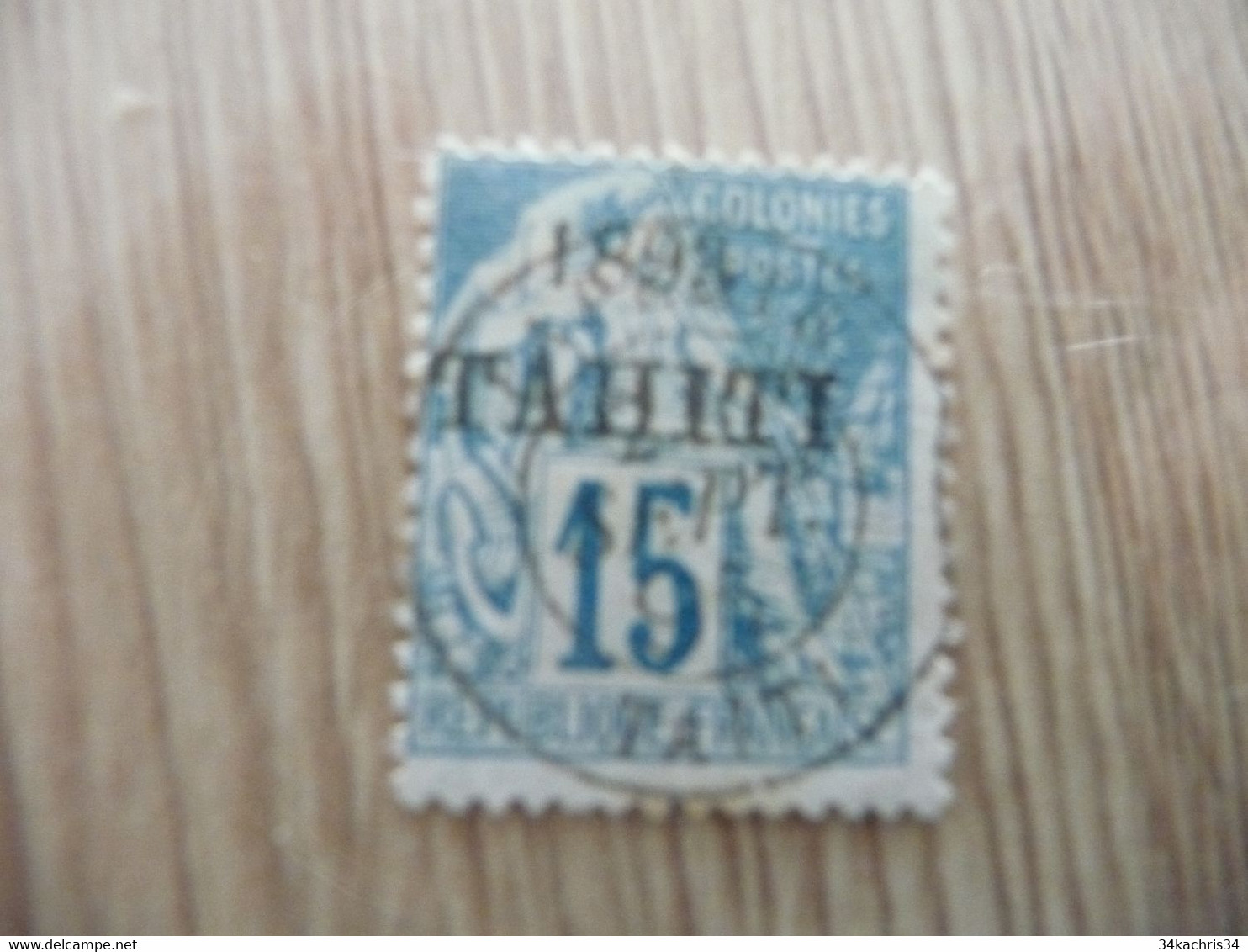 TP France Colonies Françaises Tahiti Oblitéré N°24 - Used Stamps