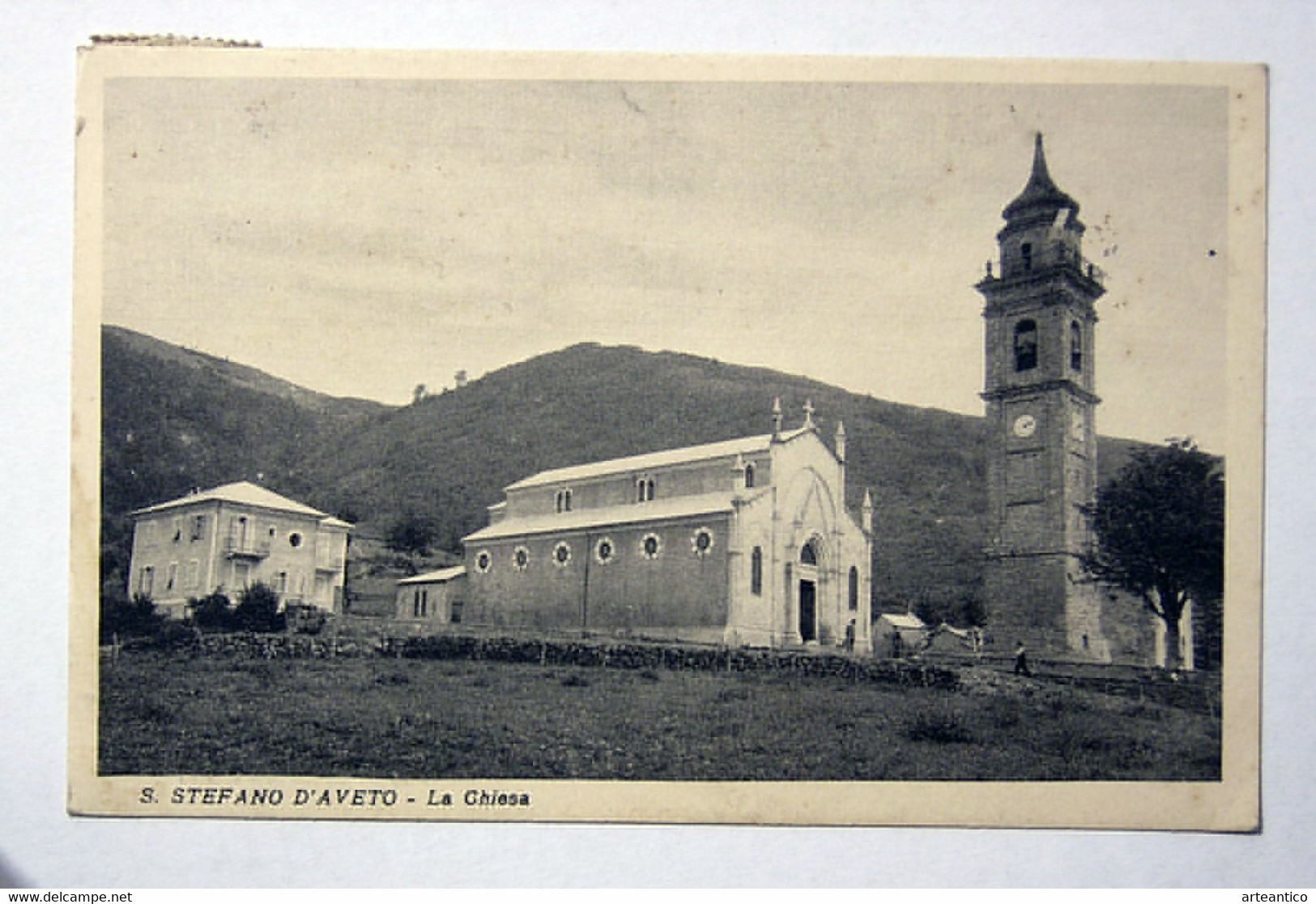 1940 ~ SANTO STEFANO D'AVETO ~ LA CHIESA ~ CON 1929-42 REGNO IMPERIALE 20 CENT - Sonstige & Ohne Zuordnung