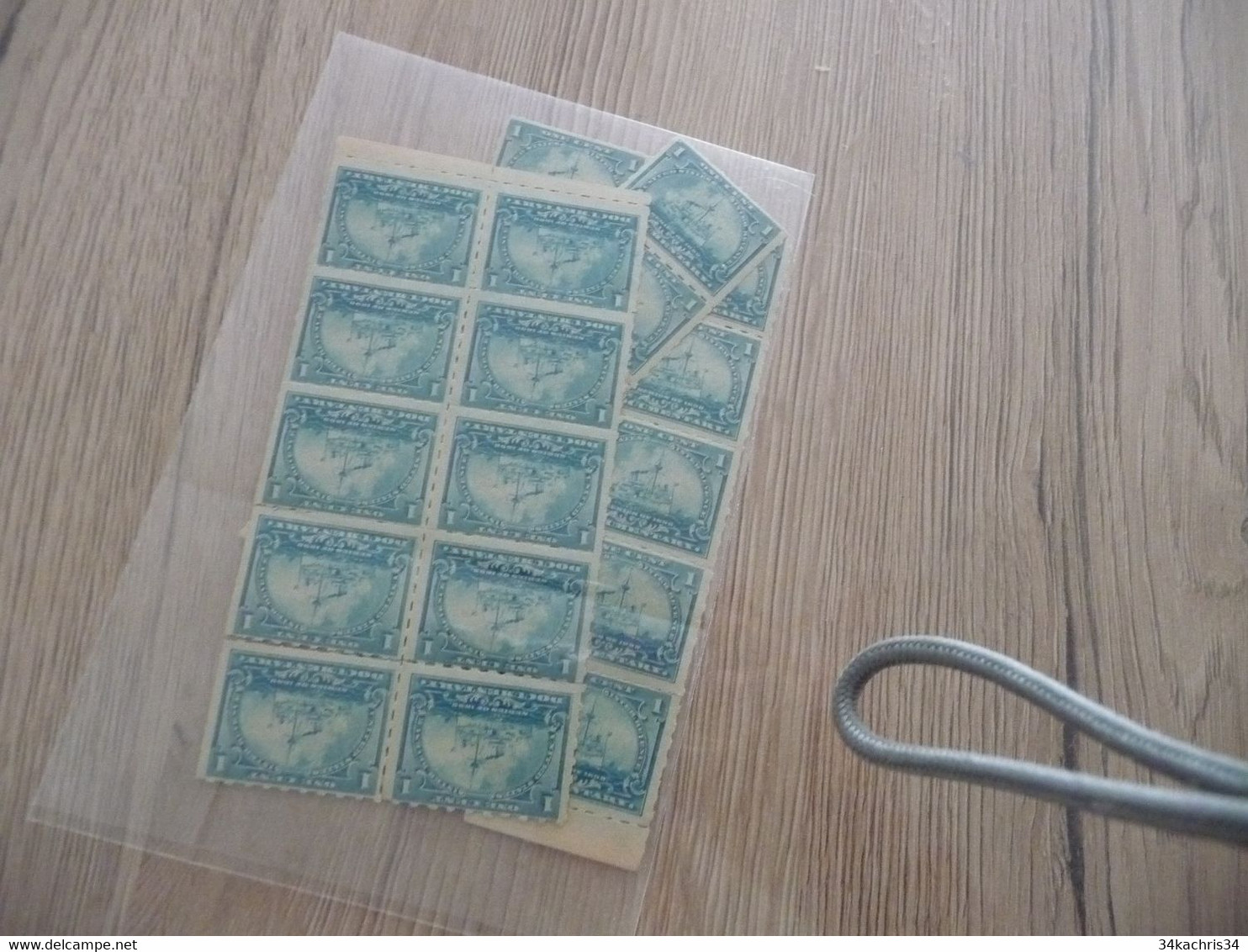 USA Lot 33 Fiscaux Neufs Dont Sans Charnières MNH Et Blocs Documentary Revenue 1 C Bleu 1898 Paypal Ok Out Of EU With Cd - Fiscaux