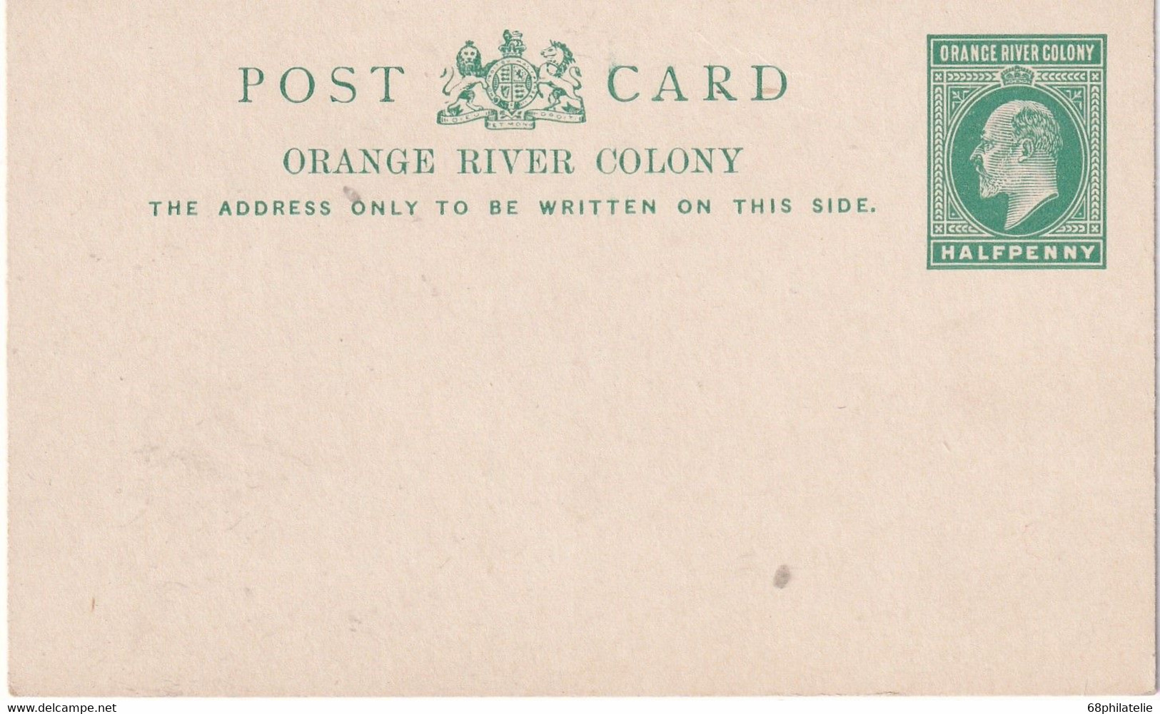 ORANGE RIVER COLONY   ENTIER POSTAL/GANZSACHE/POSTAL STATIONARY CARTE - Orange Free State (1868-1909)