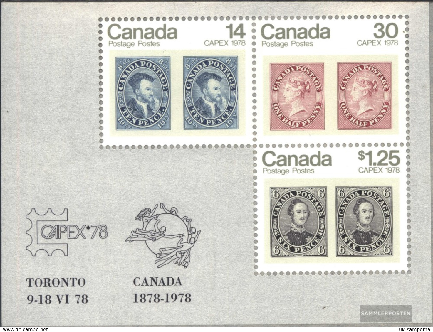 Canada Block1 (complete Issue) Unmounted Mint / Never Hinged 1978 CAPEX 1978, Toronto - Blocs-feuillets