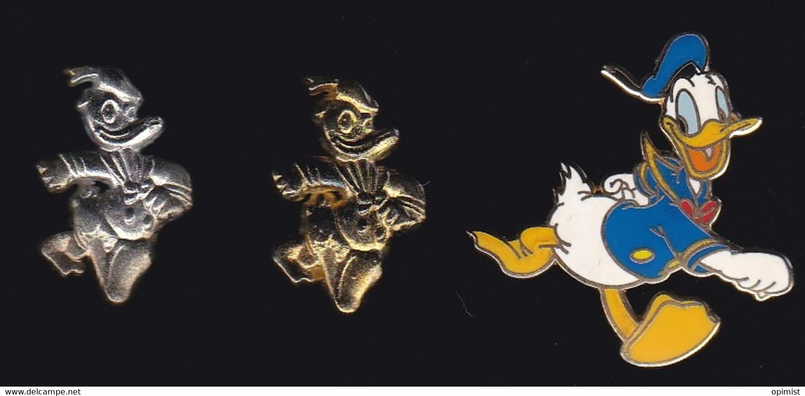 67992- Lot De 3 Pin's.Donald Duck.disney. - Disney