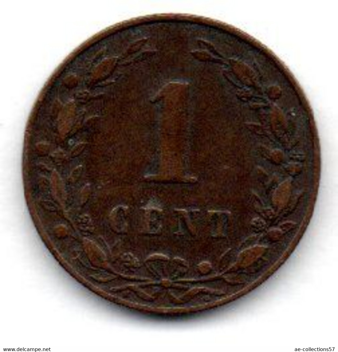 Pays Bas  --  1 Cent 1883  --  TTB - 1849-1890: Willem III.