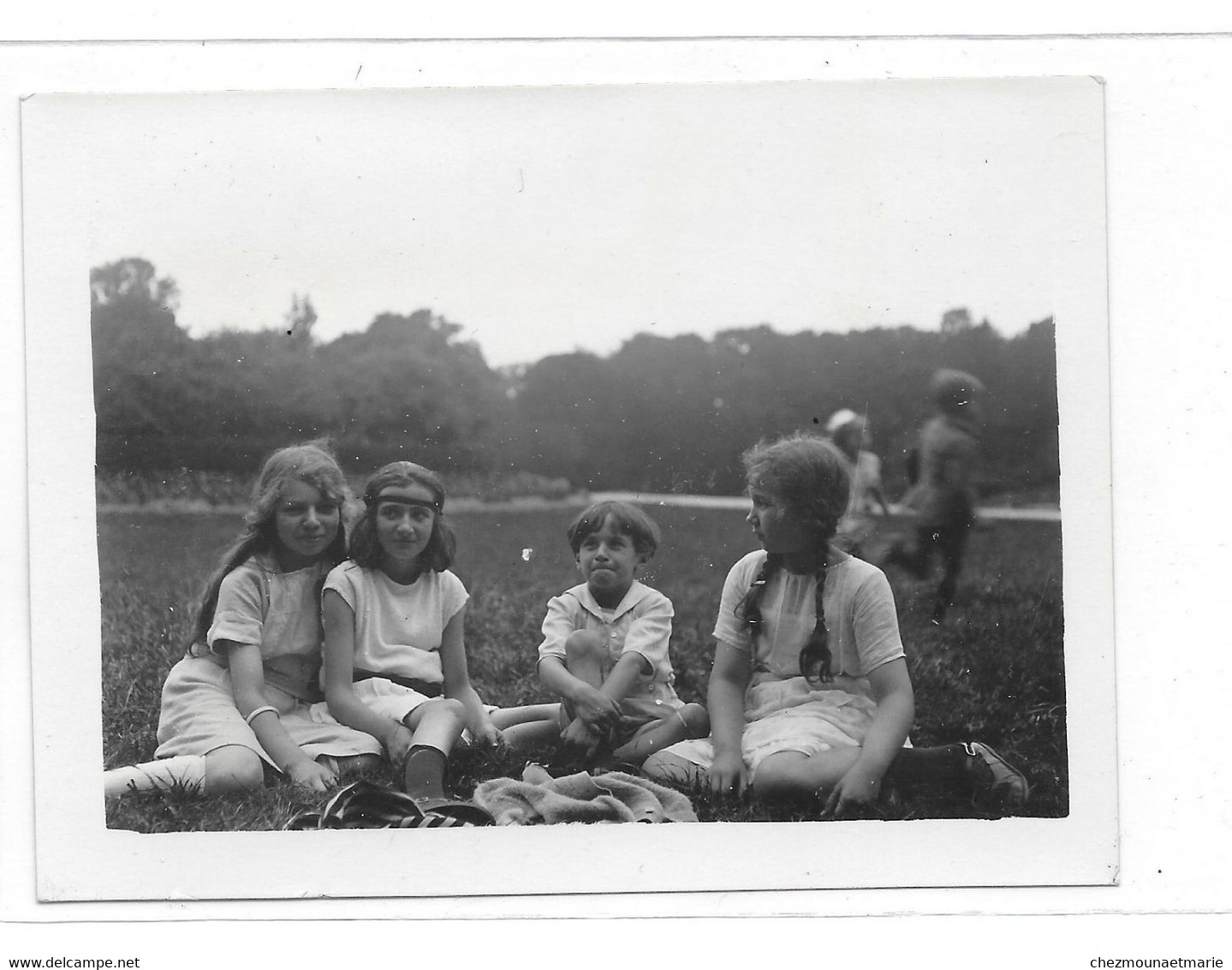 COMPIEGNE JUILLET 1923 TROLLEY HUCHEZ PHILIPPE - PHOTO - Personnes Identifiées