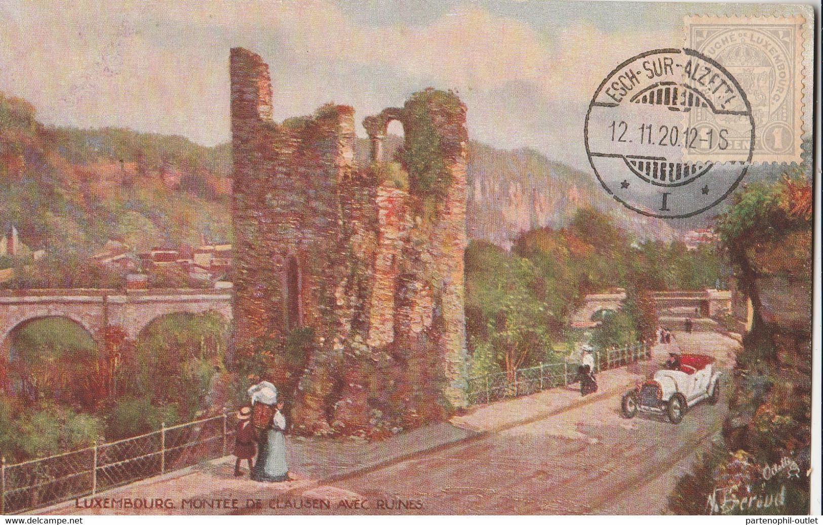 Cartolina - Postcard /  Non Viaggiata -  Unsent /  Lussemburgo, Montèe De Clausen Avec Ruines. - Esch-Alzette