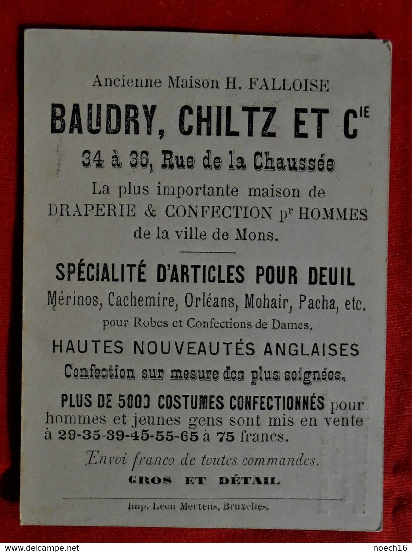 Chromo  Draperie Et Confection - Baudry Chiltz & Cie Mons - Province Du Brabant - Other & Unclassified