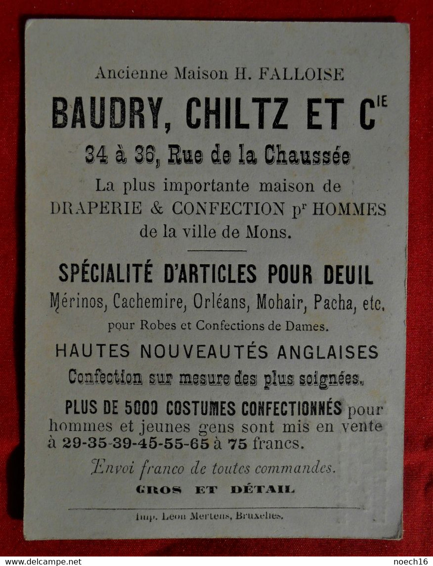 Chromo  Draperie Et Confection - Baudry Chiltz & Cie Mons - Province De Flandre Orientale - Andere & Zonder Classificatie