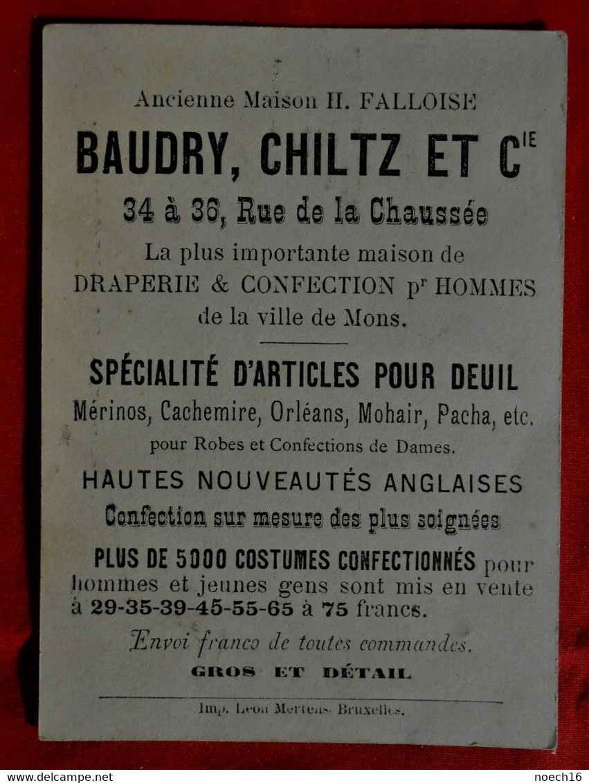 Chromo  Draperie Et Confection - Baudry Chiltz & Cie Mons - Province De Flandre Occidentale - Other & Unclassified