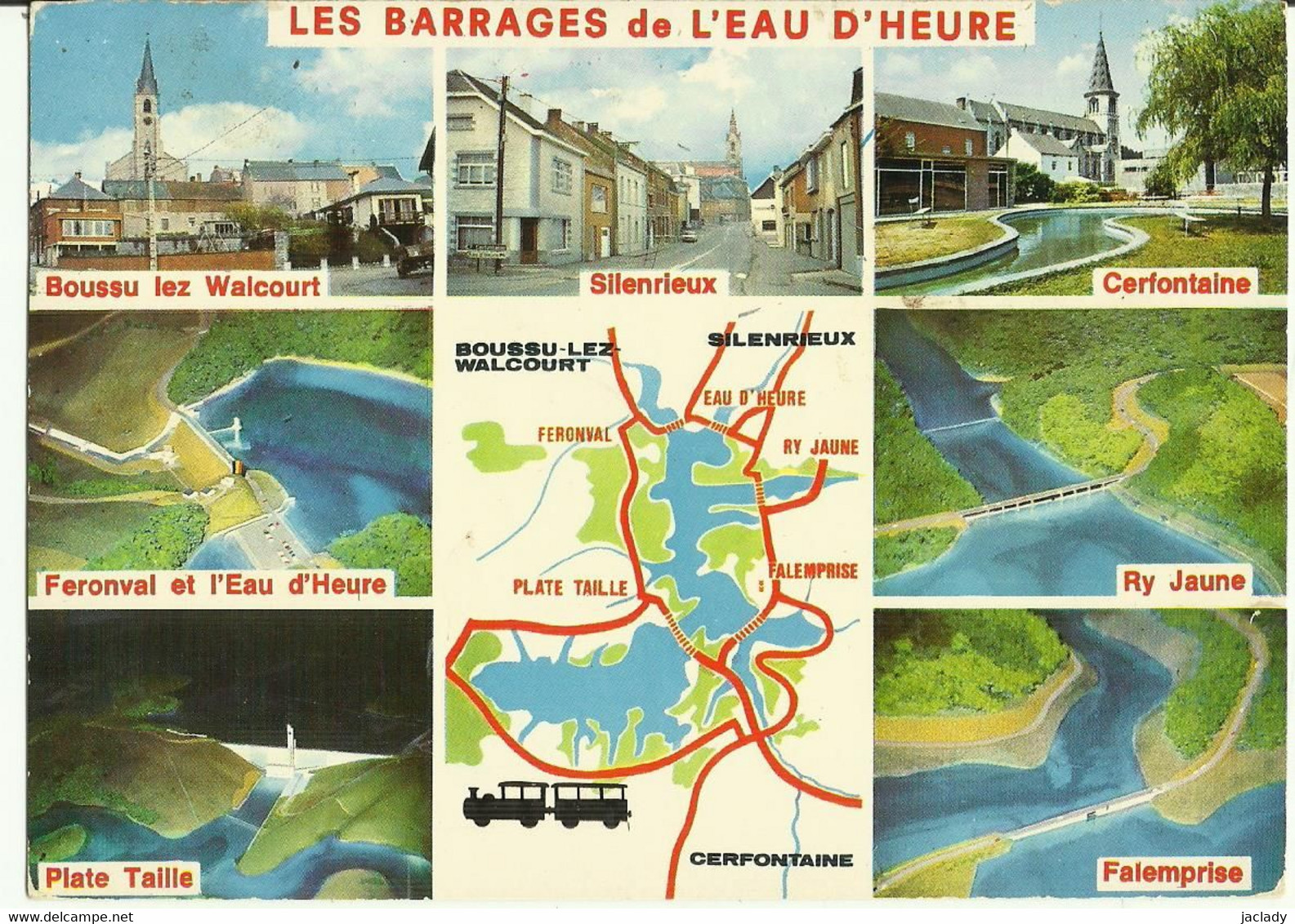 Les Barrages De L' Eau D' Heure -- Multivues.       ( 2 Scans ) - Cerfontaine
