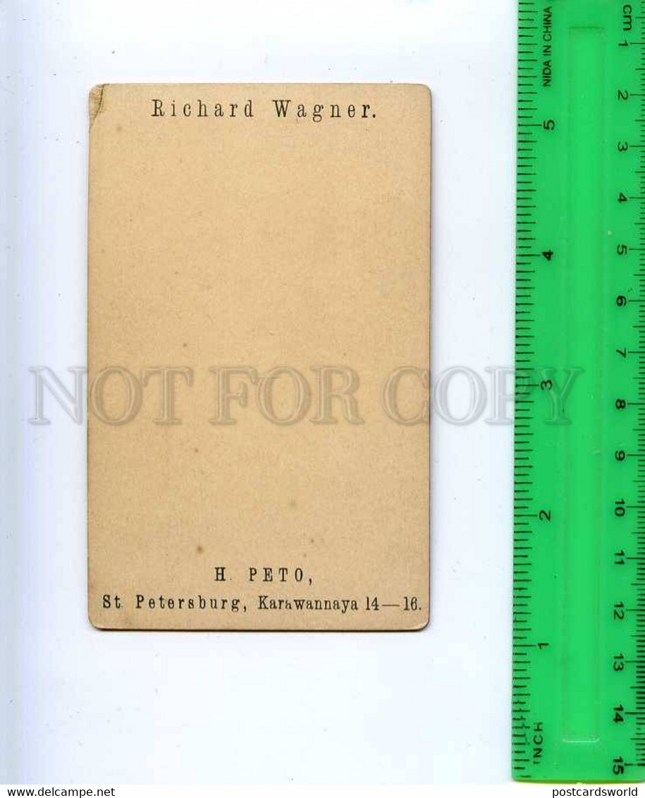 242553 Richard WAGNER German COMPOSER By HADER Vintage CDV - Famous People