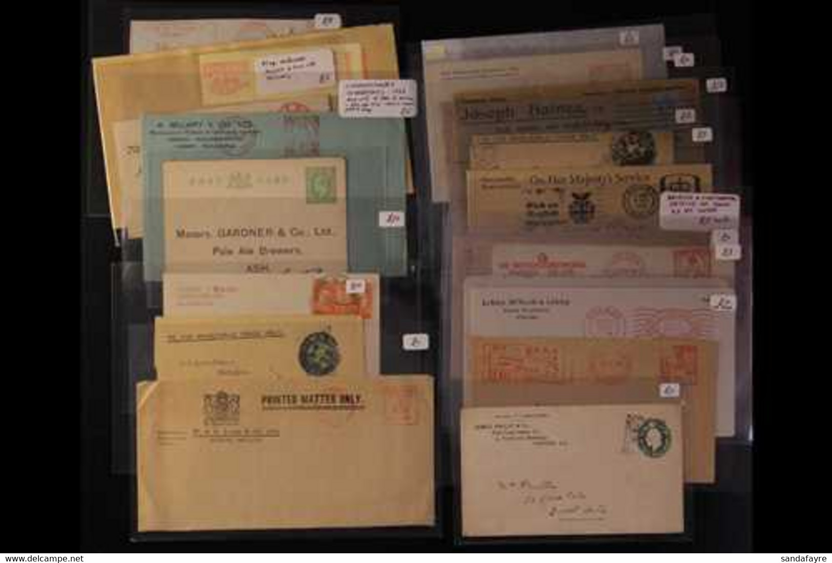 FOOD & DRINK  20th Century ADVERTISING ENVELOPES & METER MAIL Covers Collection. Includes Covers Bearing "Smiths Potato  - Zonder Classificatie