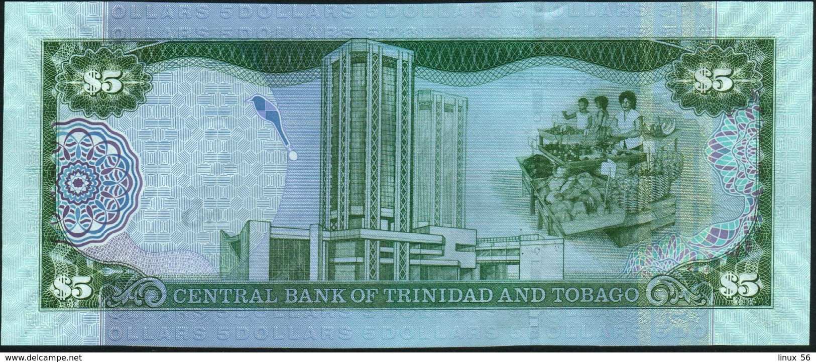 ♛ TRINIDAD & TOBAGO - 5 Dollars 2006 {sign. Ewart S.Williams} UNC P.47 A - Trinidad En Tobago