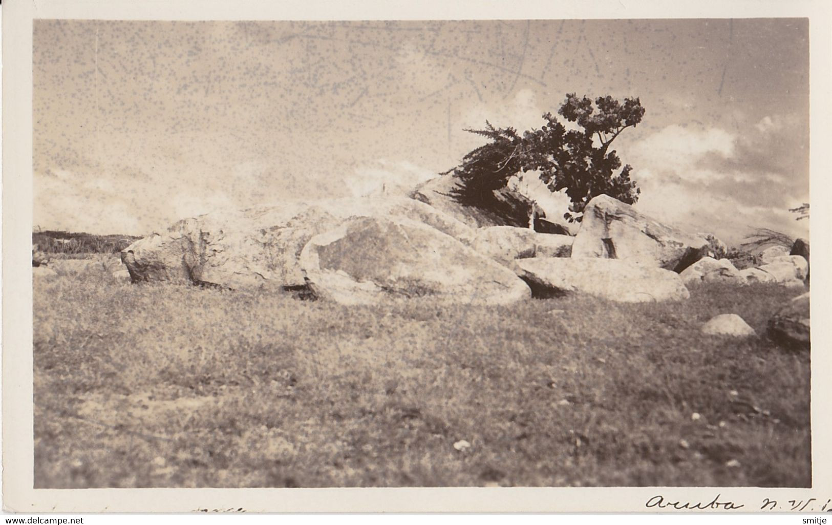 ARUBA REAL PHOTO POSTCARD RPPC LANDSCAPE - Aruba