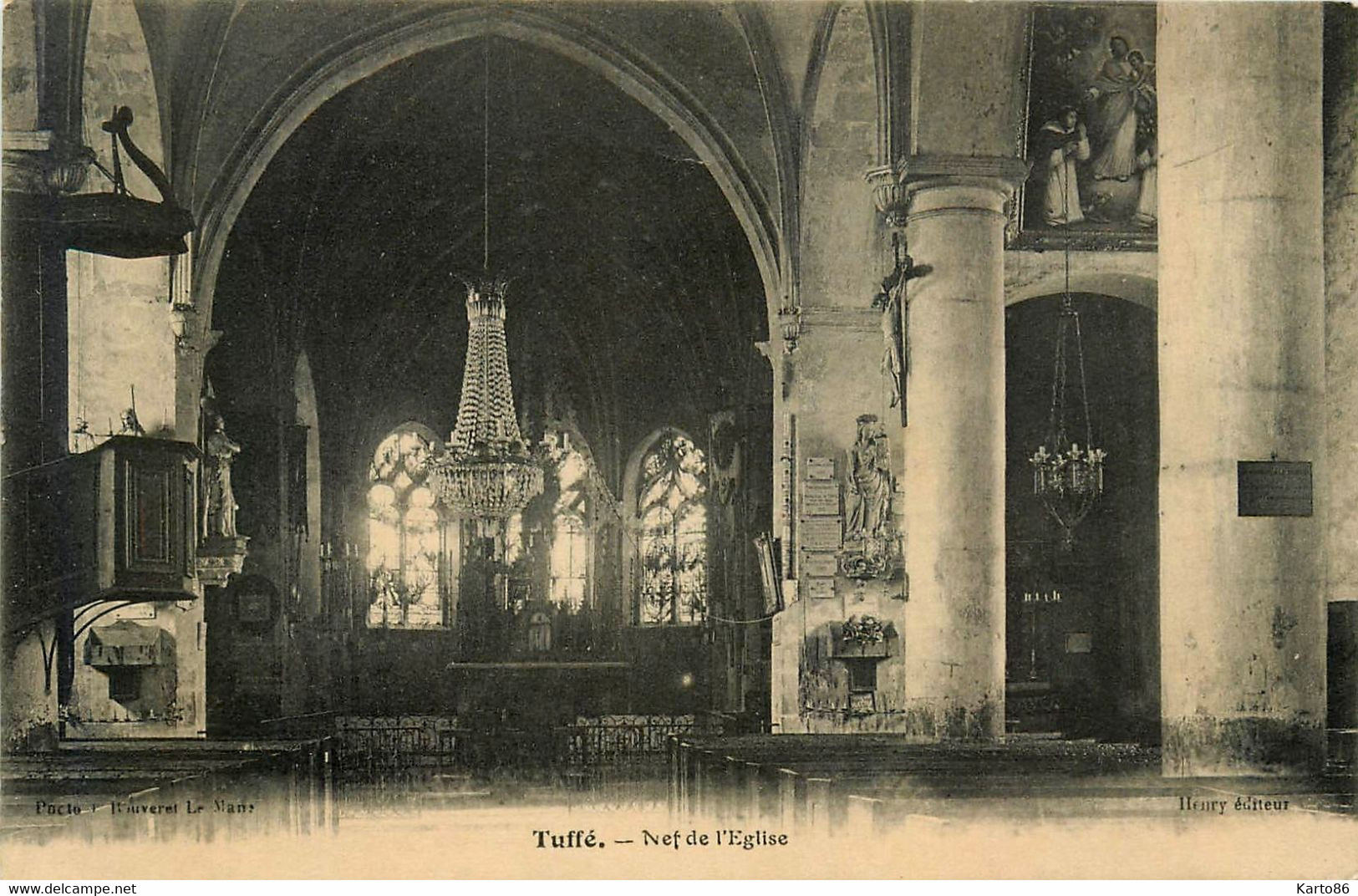 Tuffé * Intérieur Et Nef De L'église - Tuffe