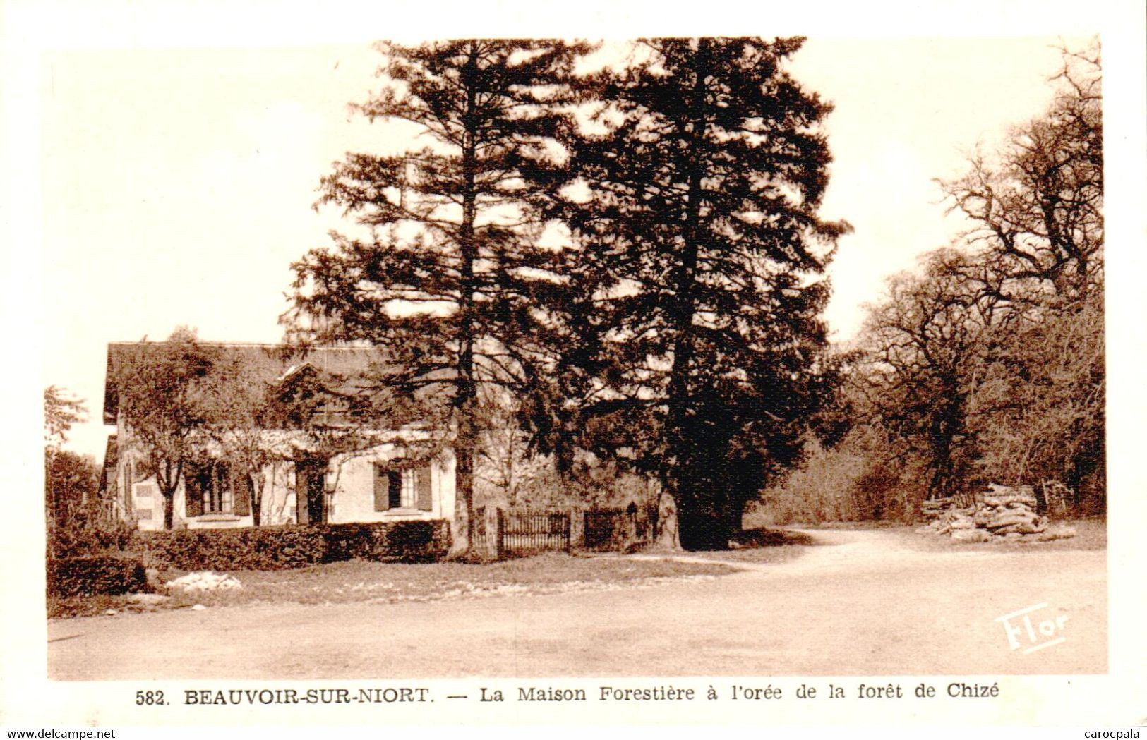 Carte 1930 BEAUVOIR SUR NIORT / MAISON FORESTIERE A L'OREE DE LA FORET CHIZE - Beauvoir Sur Niort