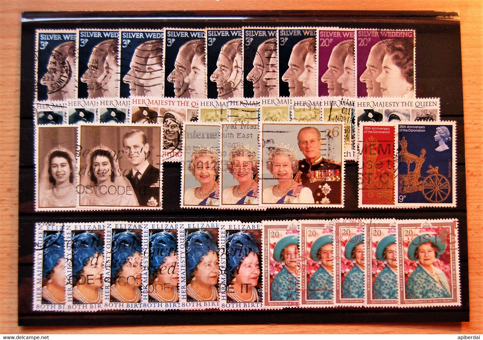 Great Britain Angleterre -  Small Batch Of 35 Stamps Royal Family Used - Autres & Non Classés