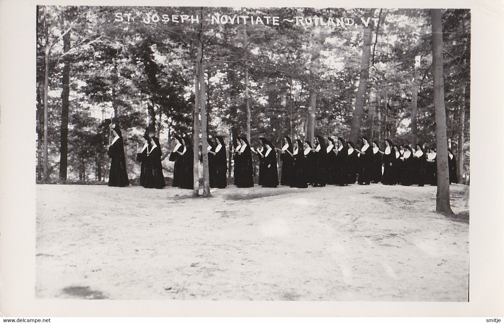 RUTLAND VERMONT - ST. JOSEPH NOVITIATE CONVENT - REAL PHOTO POSTCARD RPPC - Rutland