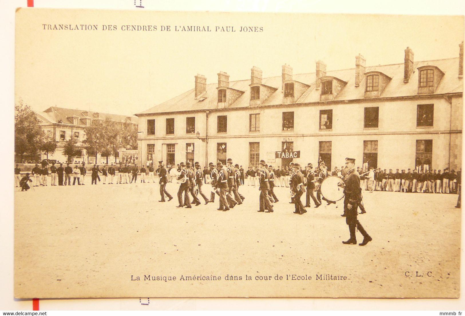 376 - PARIS - TRANSLATION DES CENDRES DE L'AMIRAL PAUL JONES - LA MUSIQUE AMERICAINE DANS LA COUR DE L'ECOLE MILITAIRE - Personen