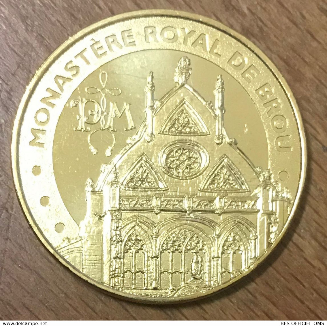 01 BOURG EN BRESSE MONASTÈRE ROYAL DE BROU 2015 MÉDAILLE SOUVENIR MONNAIE DE PARIS JETON TOURISTIQUE MEDALS TOKENS COINS - 2015