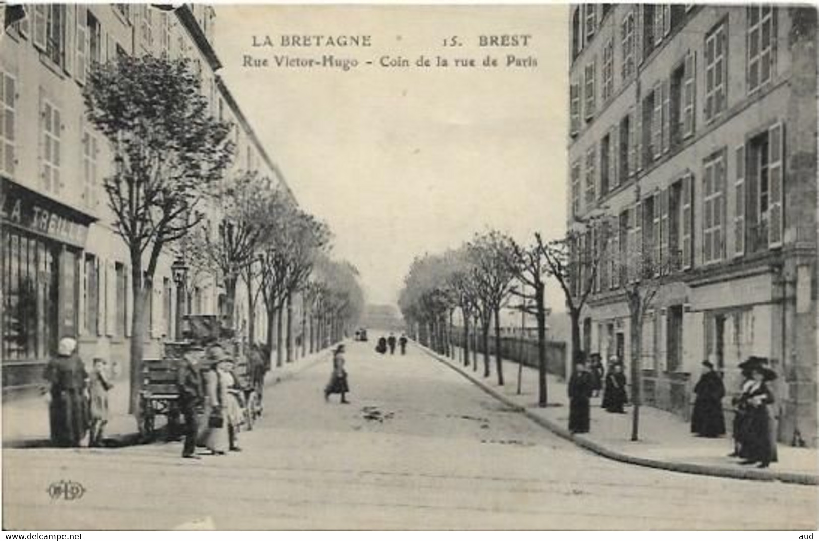 BREST, Rue Victor Hugo - Coin De La Rue De Paris - Brest