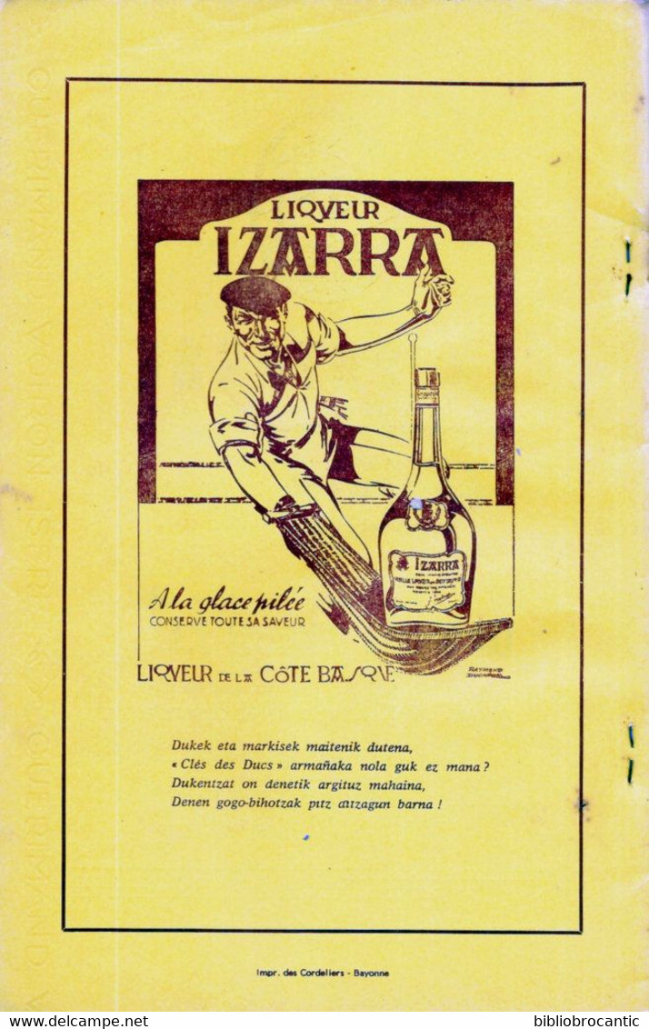 Revue GURE HERRIA -  Avril 1955 < HISTOIRE BILZAR LABOURD / RACE BASQUE-P.TILLAC/Scan Du Sommaire - Pays Basque