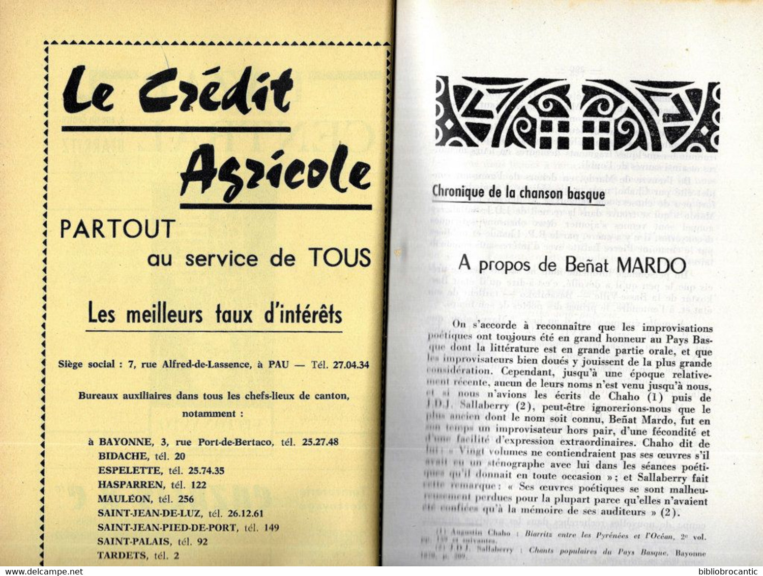 Revue GURE HERRIA -  Mai1967 < CHANSON BASQUE BENAT MARDO/ARGIZ ARGI 1937-1967/Scan Sommaire - Baskenland