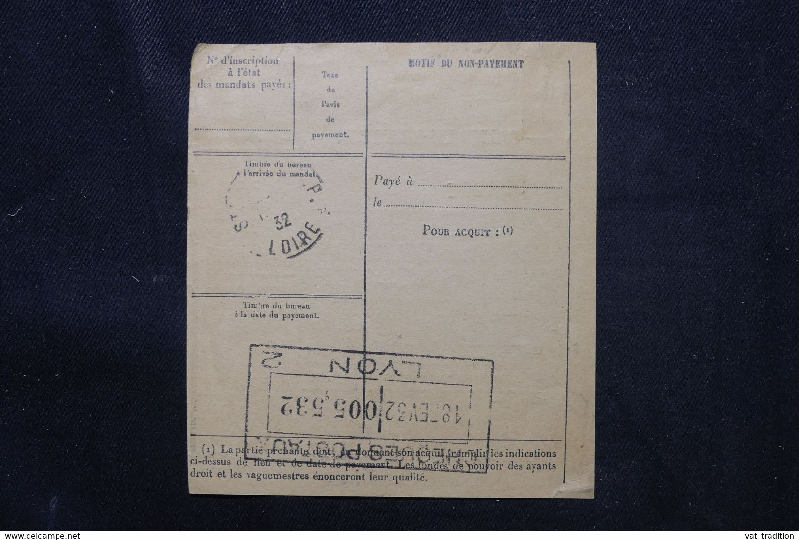 TOGO - Mandat Lettre De Sokode Pour La Manufacture D'Armes De St Etienne En 1932 - L 75246 - Brieven En Documenten