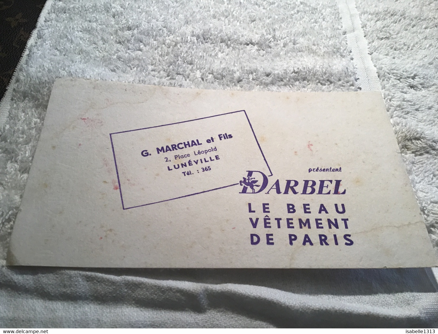 Buvard  Les Beaux Vêtements De Paris Luneville  Darbel - V