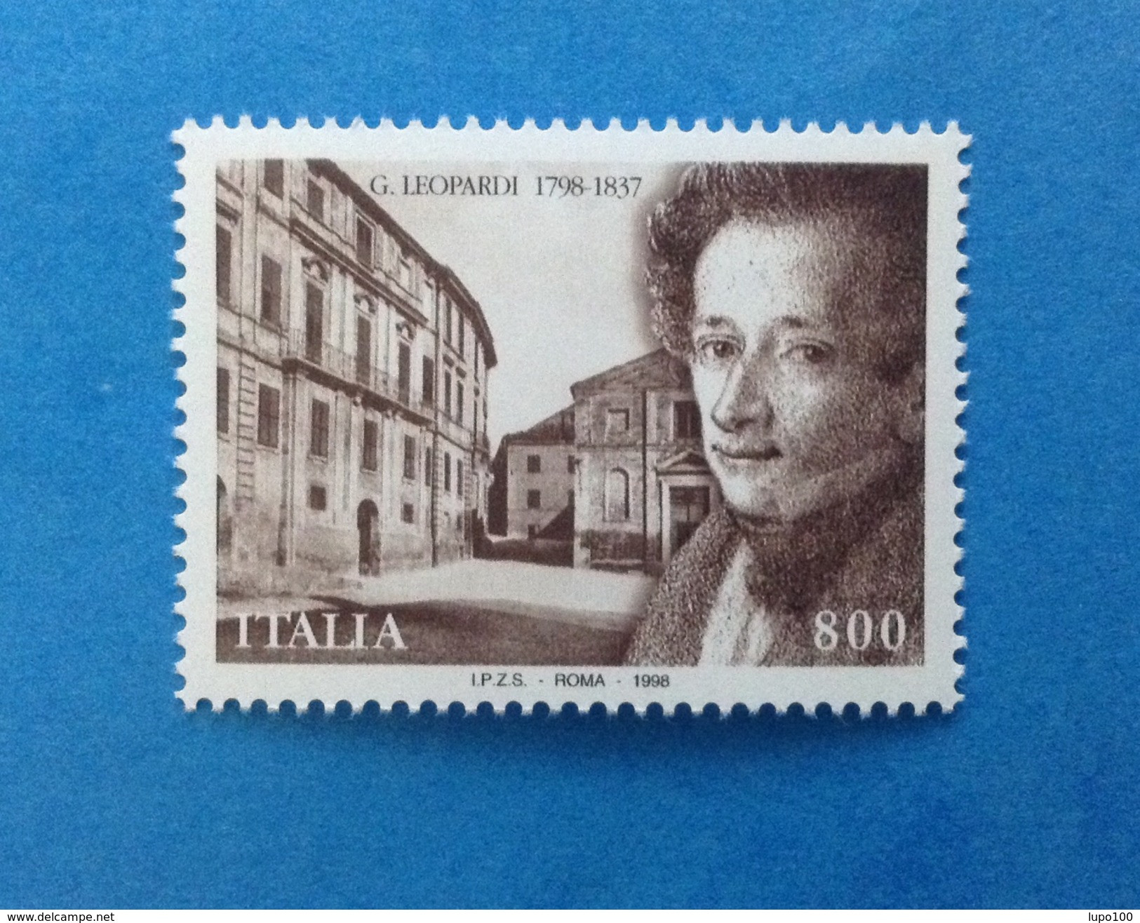 1998 ITALIA FRANCOBOLLO NUOVO ITALY STAMP NEW MNH** LEOPARDI - 1991-00: Mint/hinged