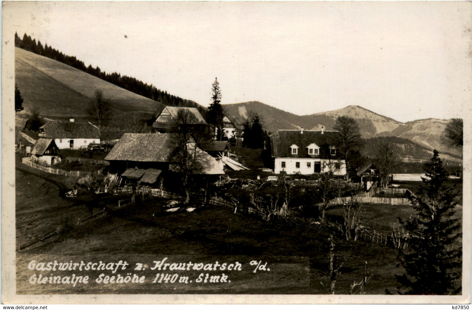 Graz/Steiermark  - Gleinalpe - Gastwirtschaft Z. Krautwatsch - Graz