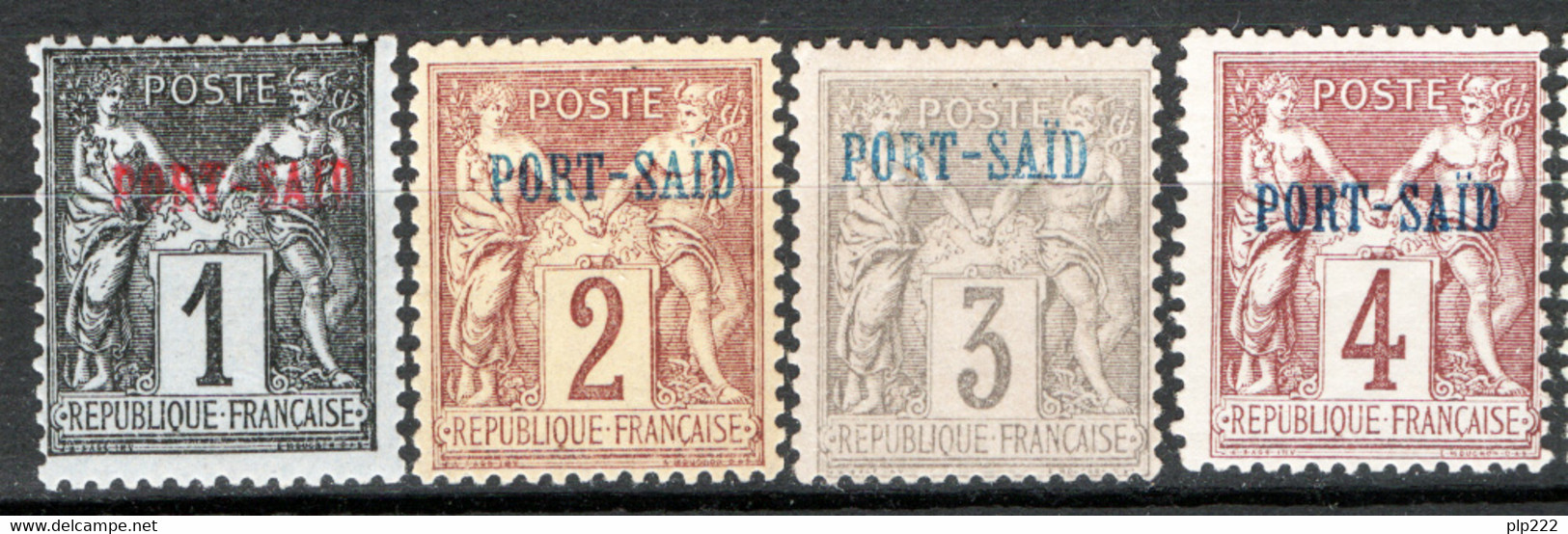 Port Said 1899 Y.T.1/4 */MH VF/F - Unused Stamps