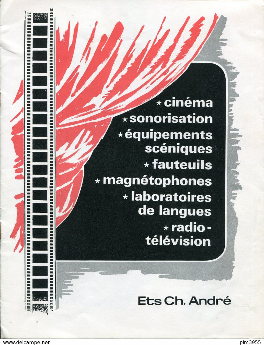MD Catalogue Des Etablissements CH. André LYON Cinéma, Sonorisation, équipements Scéniques, Fauteuils, - Matériel Et Accessoires