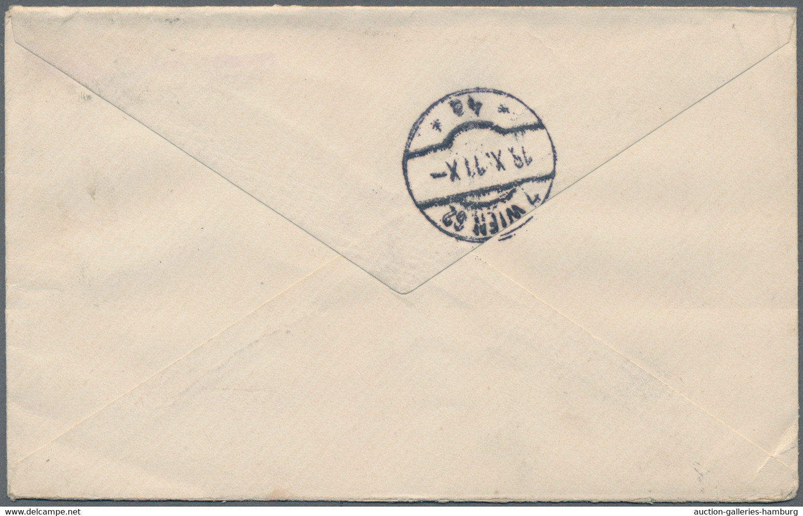 Mauritius: 1911 (12.9.), Stat. Envelope KEVII 15c. Blue Commercially Used From CUREPIPE To Vienna/Au - Mauritius (...-1967)