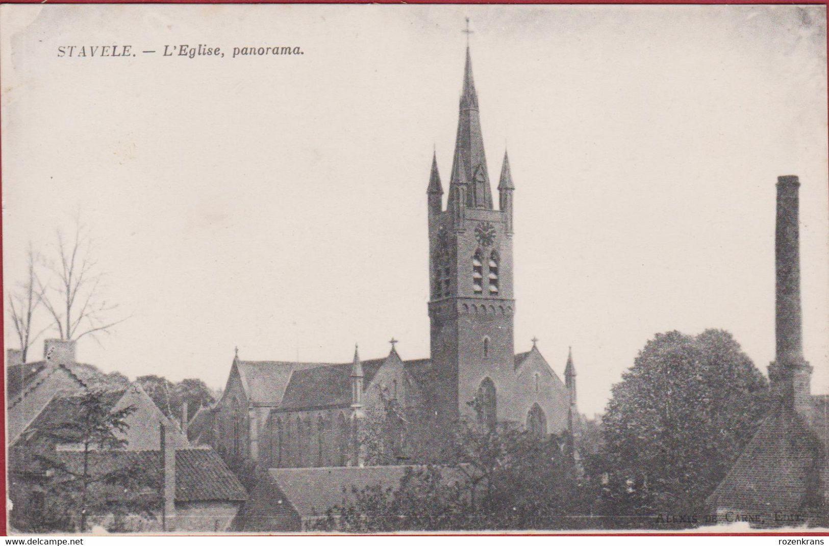 Stavele L'Eglise De Kerk Panorama Sint-Jans Onthoofdingkerk (In Zeer Goede Staat) - Alveringem