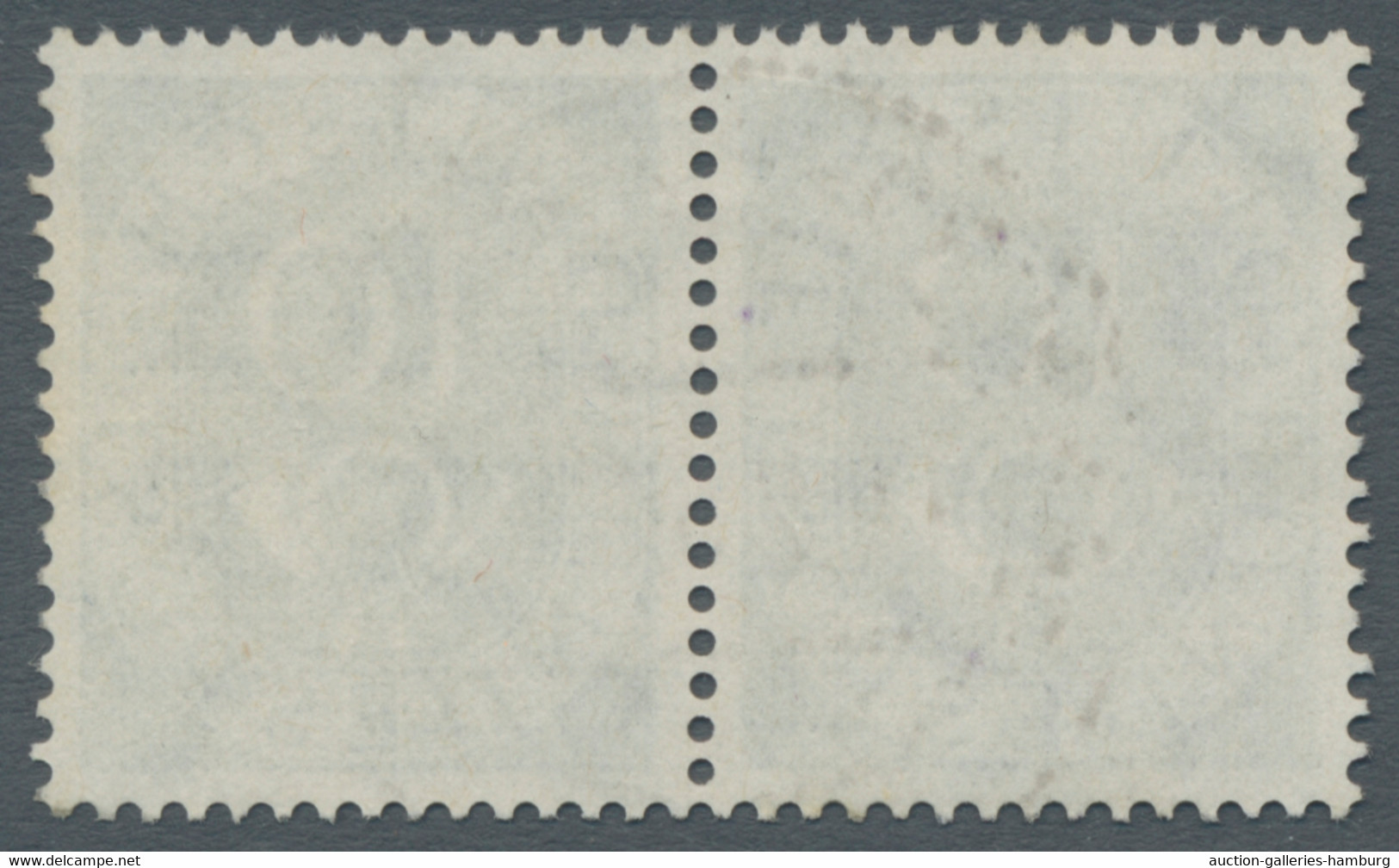 Bundesrepublik Deutschland: 1951, 10 Pfg. Posthorn Im Waagerechten, Ungefalteten Paar, Bei Der Linke - Used Stamps