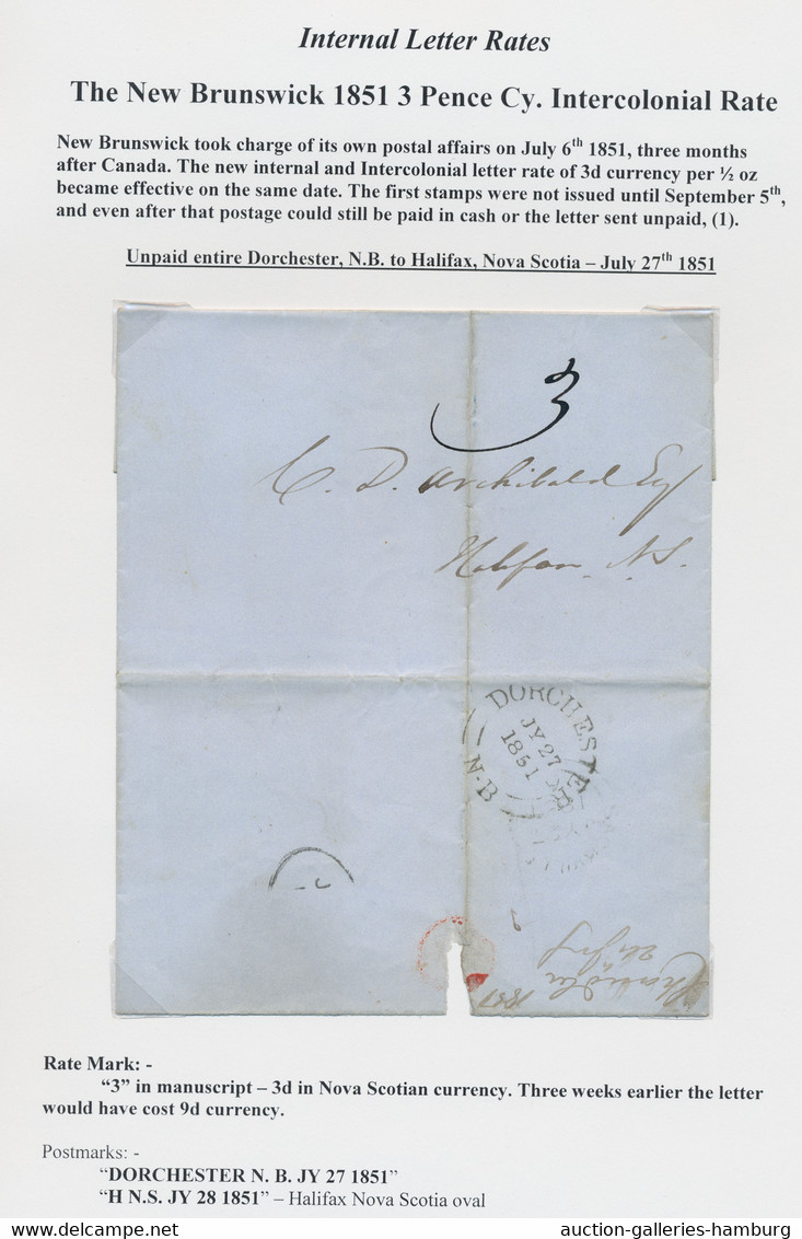 Canada - Vorphila / Stampless Covers: 1840-1853, Interesting Collection Of 17 Prephilatelic And Stam - ...-1851 Vorphilatelie