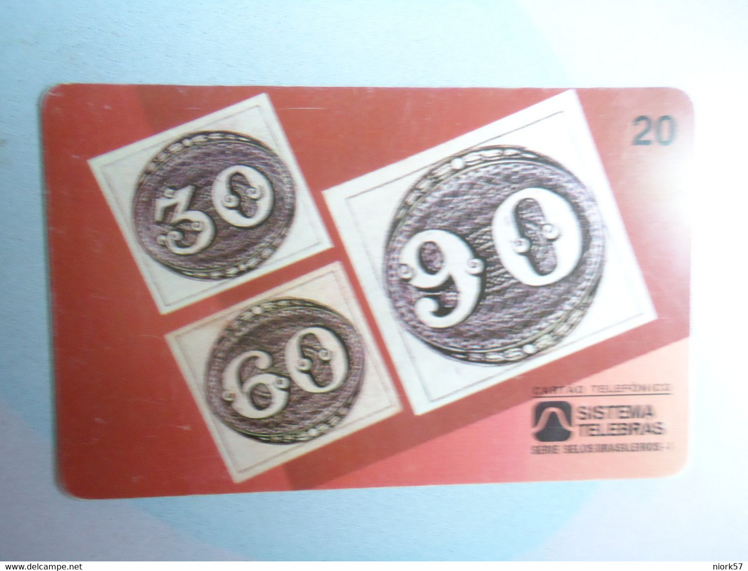 BRAZIL   USED CARDS STAMPS - Sellos & Monedas