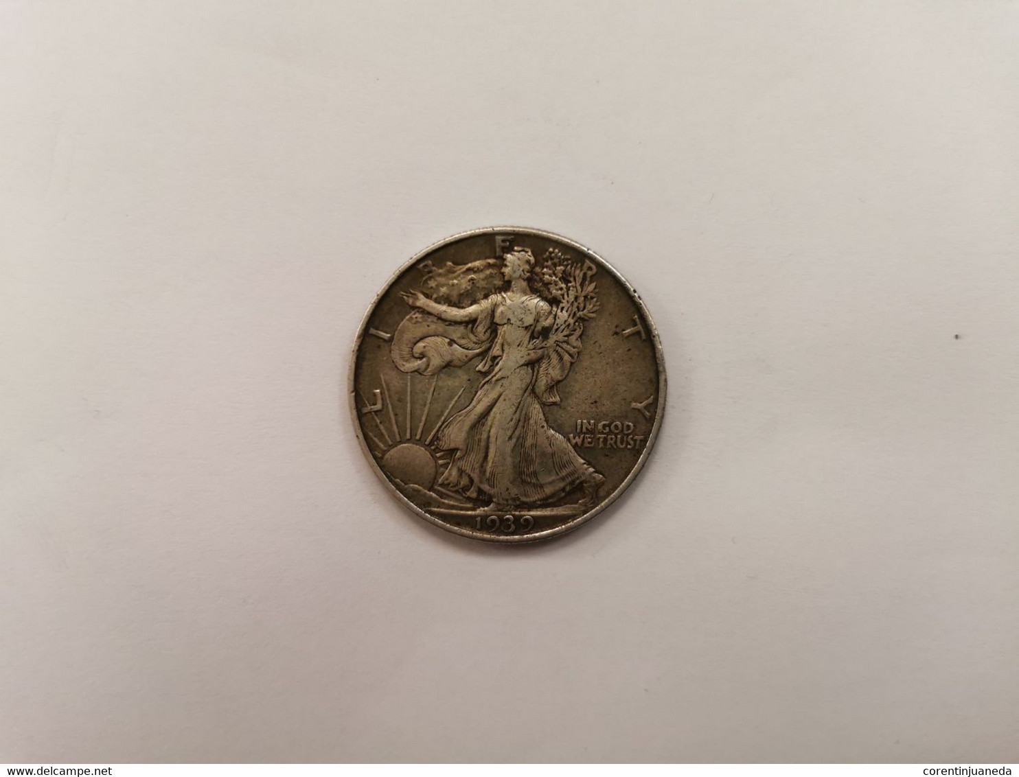 États-Unis D'Amérique, 1/2 Dollar, 1939, Liberty - 1916-1947: Liberty Walking (Libertà Che Cammina)