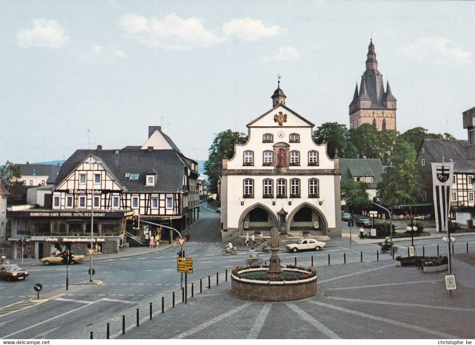 Luftkurort Brilon Im Hochsauerland, Marktplatz, Mercedes Benz Oldtimer 1970's (pk71745) - Brilon
