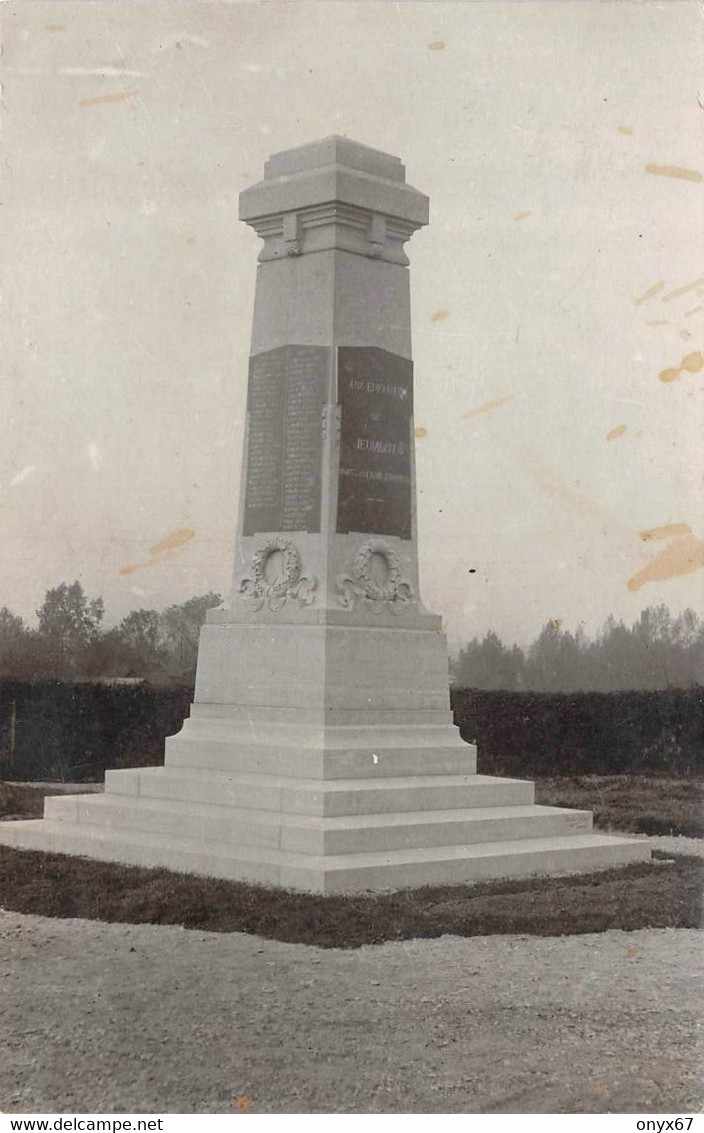 Carte Postale Photo JEUMONT-59-Nord-Maubeuge-Erquelinnes Monument Aux Morts Au Champ D'honneur 2 SCANS - Jeumont