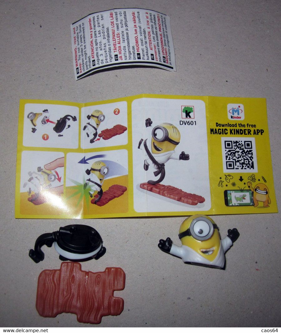 MINIONS 2 KARATE  DV601 + BPZ KINDER   ITALIA  2020 Ferrero - Dessins Animés