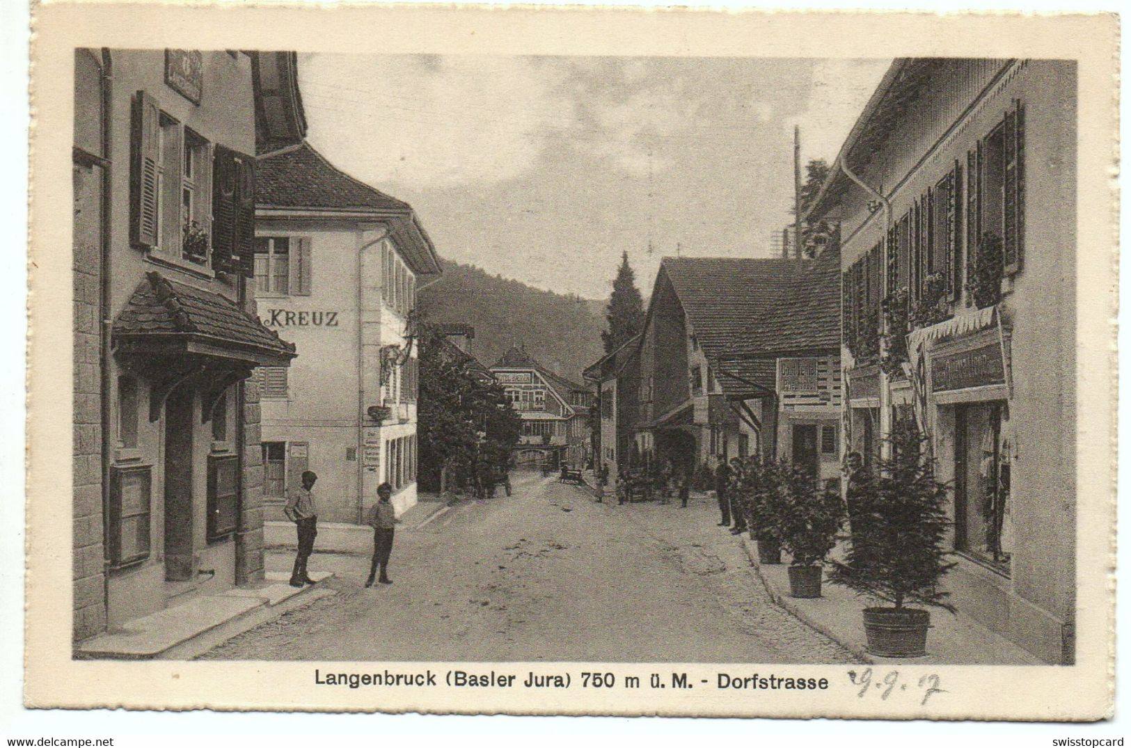 LANGENBRUCK Dorfstrasse Hotel Kreuz Garage Pneuhaus - Langenbruck