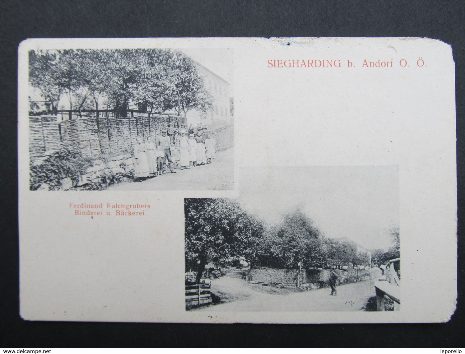 AK SIEGHARDING B. Andorf B. Schärding Binderei Bäckerei 1907  ////   D*46903 - Schärding