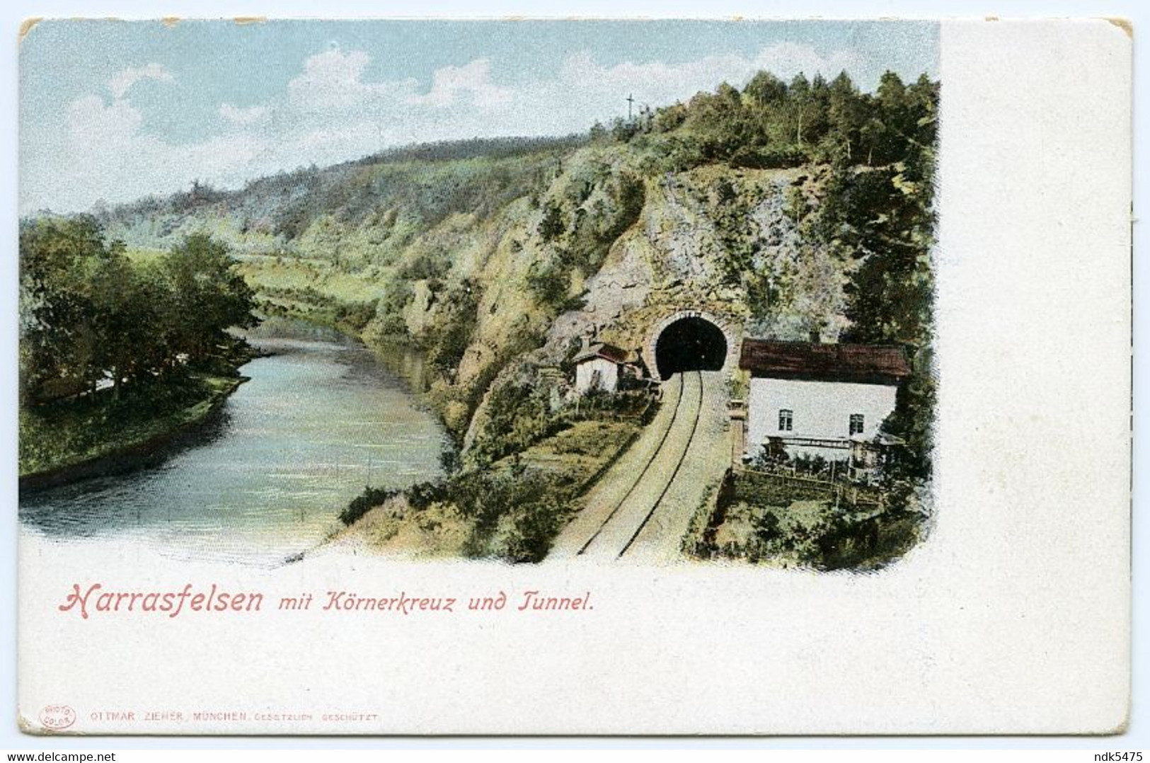 ALLEMAGNE : HARRASFELSEN MIT KORNERKREUZ UND TUNNEL - Niederwiesa